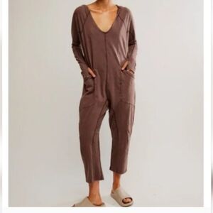 NWT Free People Long Sleeve Hot Shot Dark Expresso